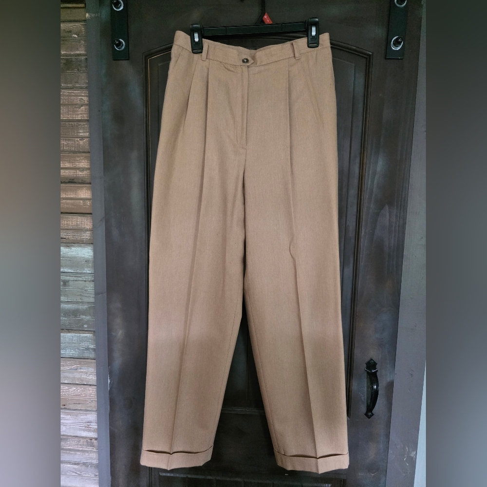 Ralph Lauren Women Pleated Classic 100% Wool Pants